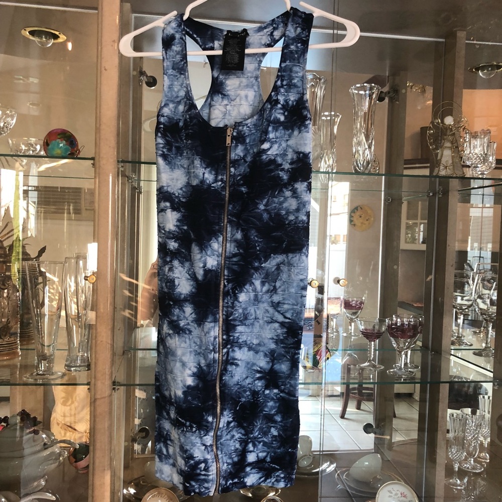 Bebe stretch zip up dress